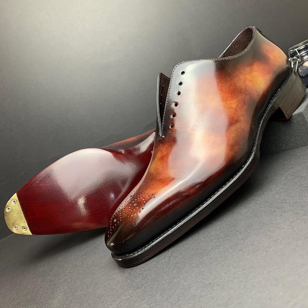 goodyear welted dress shoes Paul Parkman Men's Wingtip Oxford Green & Brown (ID#E271) EU 46 Stand out with CLASS with a Swiss brand Howard Adelaide, Black Dress Shoes,