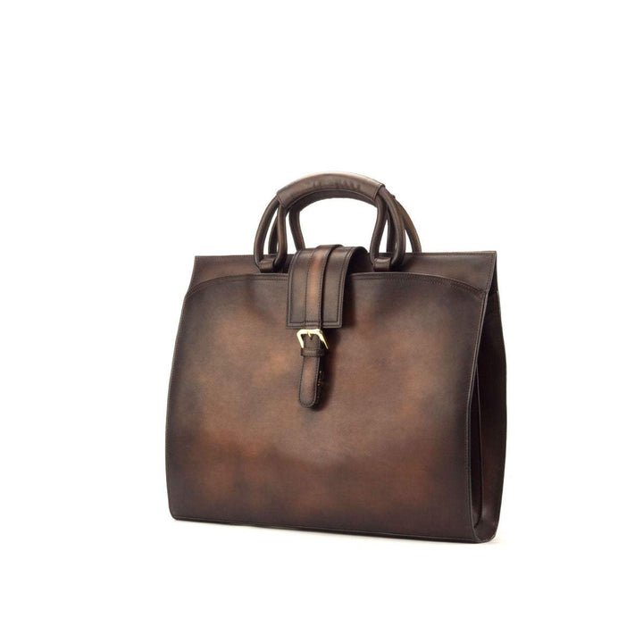 Briefcase Leather Brown Dark Brown 2862 4- MERRIMIUM