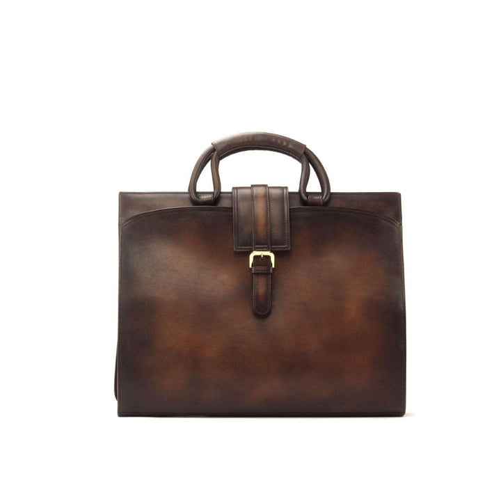 Briefcase Leather Brown Dark Brown 2862 3- MERRIMIUM