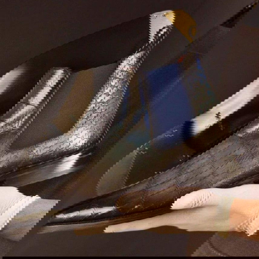 Chelsea Boot Goodyear welt Patina Croc Pretoria Limited Edition-MERRIMIUM 1