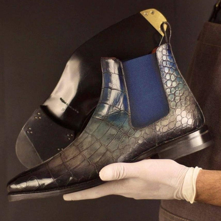 Chelsea Boot Goodyear welt Patina Croc Pretoria Limited Edition-MERRIMIUM 1