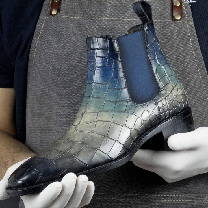 Chelsea Boot Goodyear welt Patina Croc Pretoria Limited Edition-MERRIMIUM 2