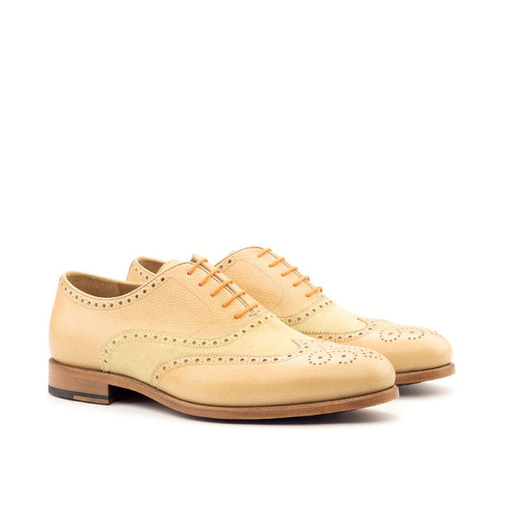 Men's Full Brogue Shoes Leather Brown 2718 3- MERRIMIUM