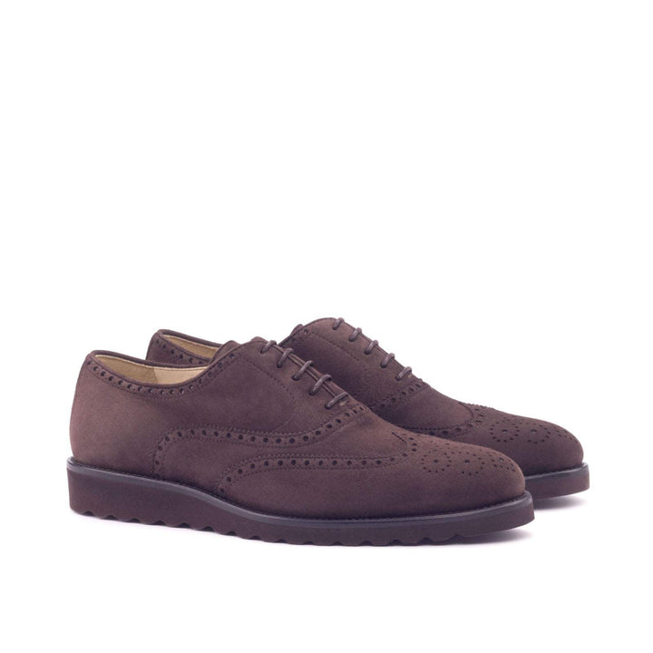 Men's Full Brogue Shoes Leather Brown 3012 3- MERRIMIUM