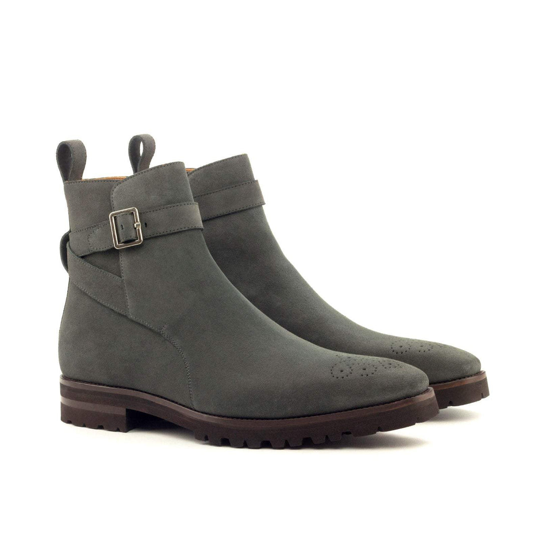 Men's Jodhpur Boots Leather Grey 2965 3- MERRIMIUM