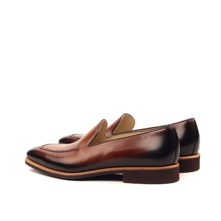 Men's Loafer Shoes Leather Dark Brown Brown 2437 3- MERRIMIUM