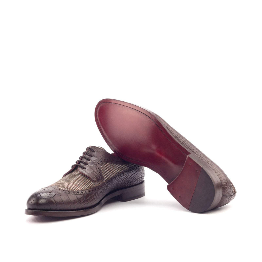 Men's Longwing Blucher Shoes Leather Brown 3000 2- MERRIMIUM