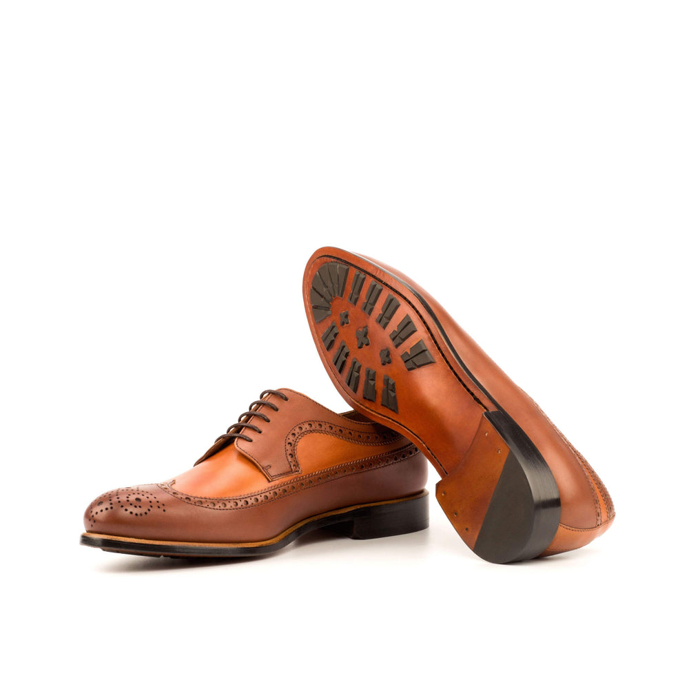 Men's Longwing Blucher Shoes Leather Brown 3742 2- MERRIMIUM