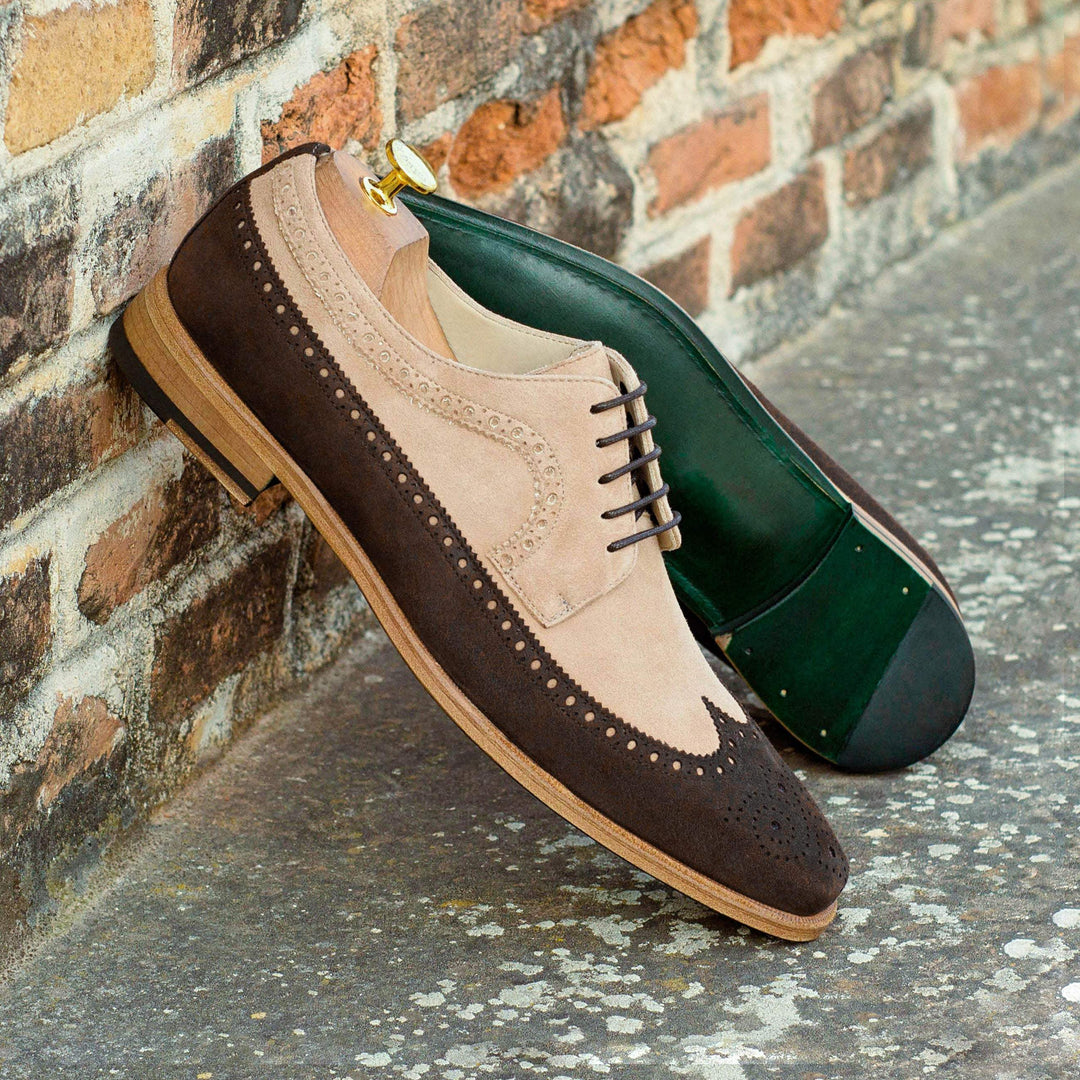 Men's Longwing Blucher Shoes Leather Brown 4173 1- MERRIMIUM--GID-1537-4173