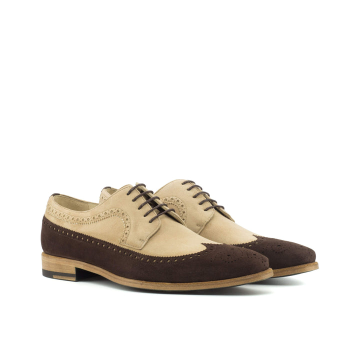 Men's Longwing Blucher Shoes Leather Brown 4173 3- MERRIMIUM