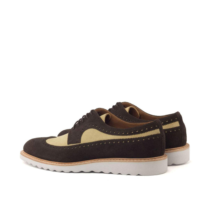 Men's Longwing Blucher Shoes Leather Brown Dark Brown 2626 4- MERRIMIUM
