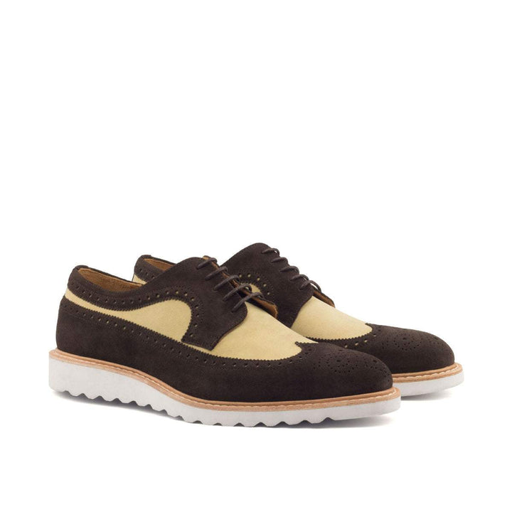Men's Longwing Blucher Shoes Leather Brown Dark Brown 2626 3- MERRIMIUM