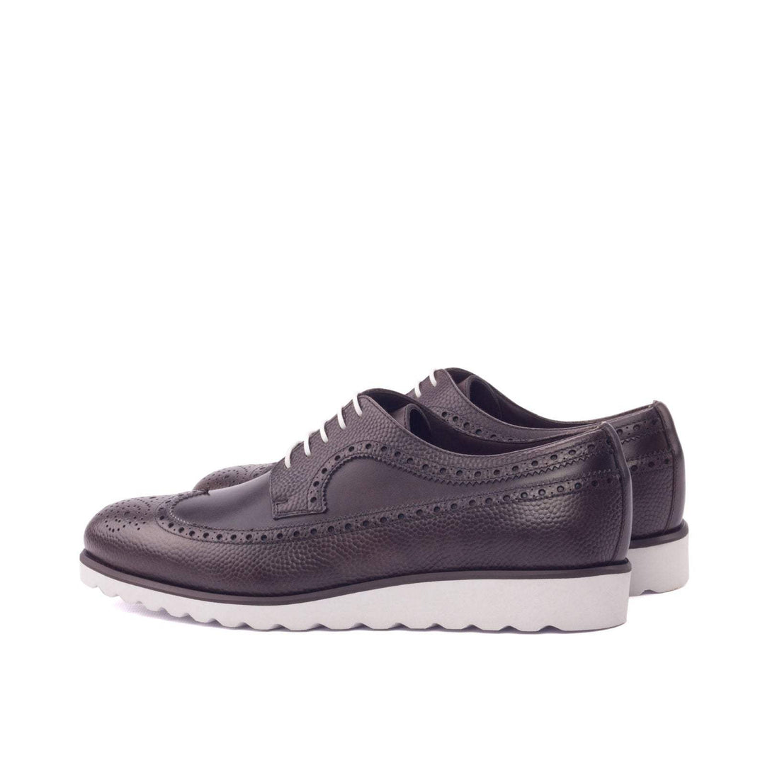 Men's Longwing Blucher Shoes Leather Dark Brown 3105 4- MERRIMIUM