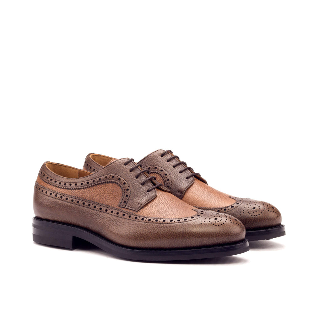 Men's Longwing Blucher Shoes Leather Goodyear Welt Brown Dark Brown 3230 2- MERRIMIUM