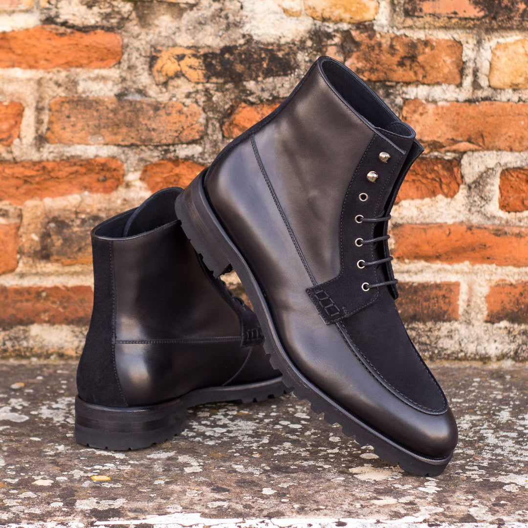 Men's Moc Boots Leather Black 4593 1- MERRIMIUM--GID-3145-4593