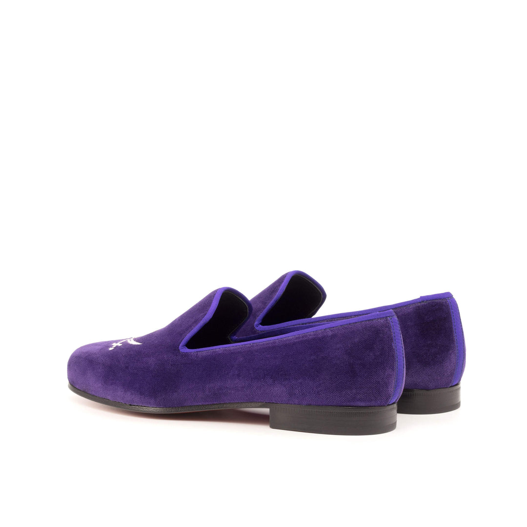 Men's Wellington Slippers Leather Violet 4713 3- MERRIMIUM
