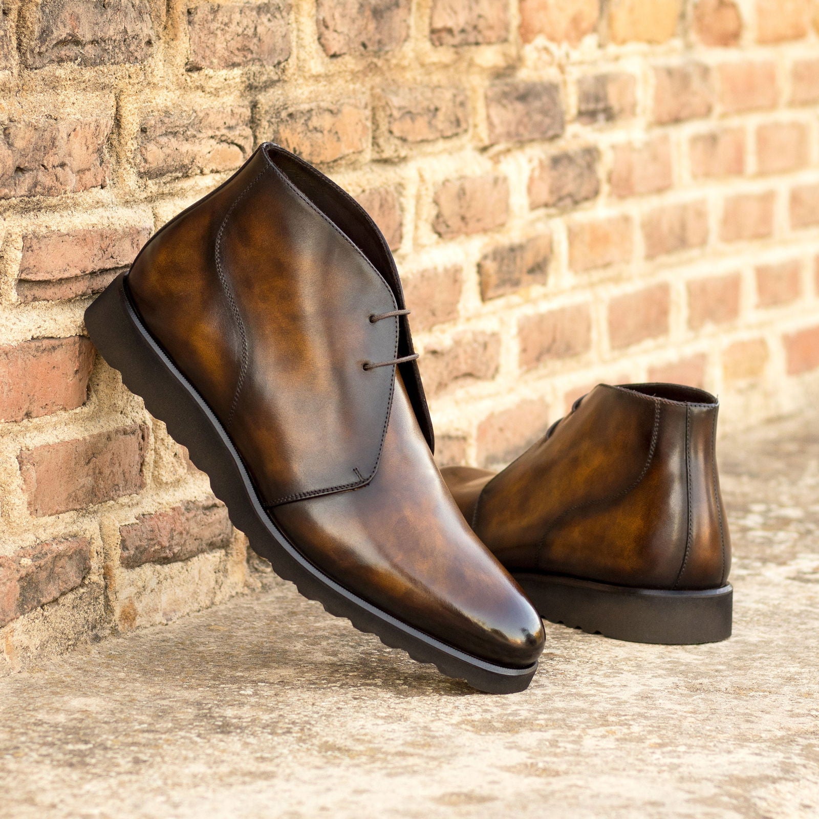 Anatomic Prime Soft European Leather Brown Men\'s‎ Chukka Boots Size 45 michael-ellis-woodrow-chukka-  main image 4