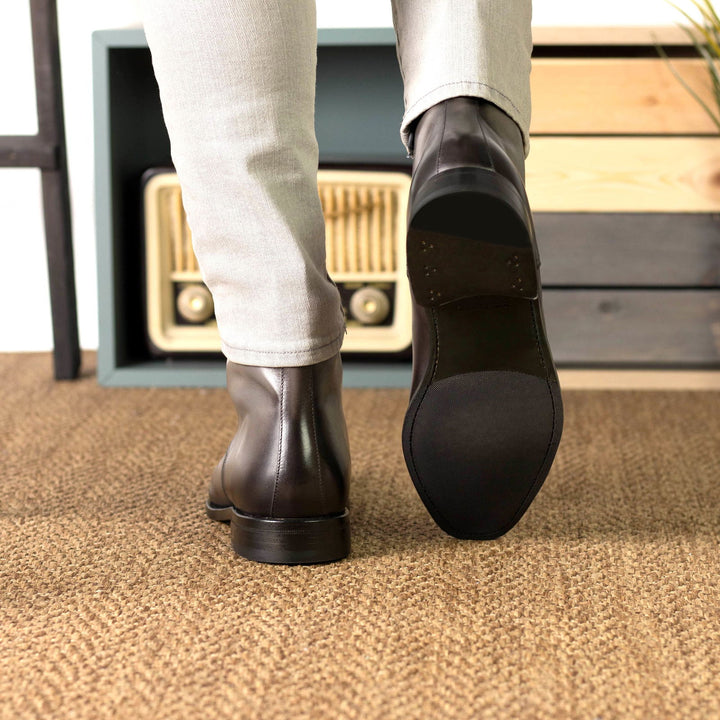 Men's Jumper Leather Boots Goodyear Welt Wide Plus Size 5584 2 MERRIMIUM