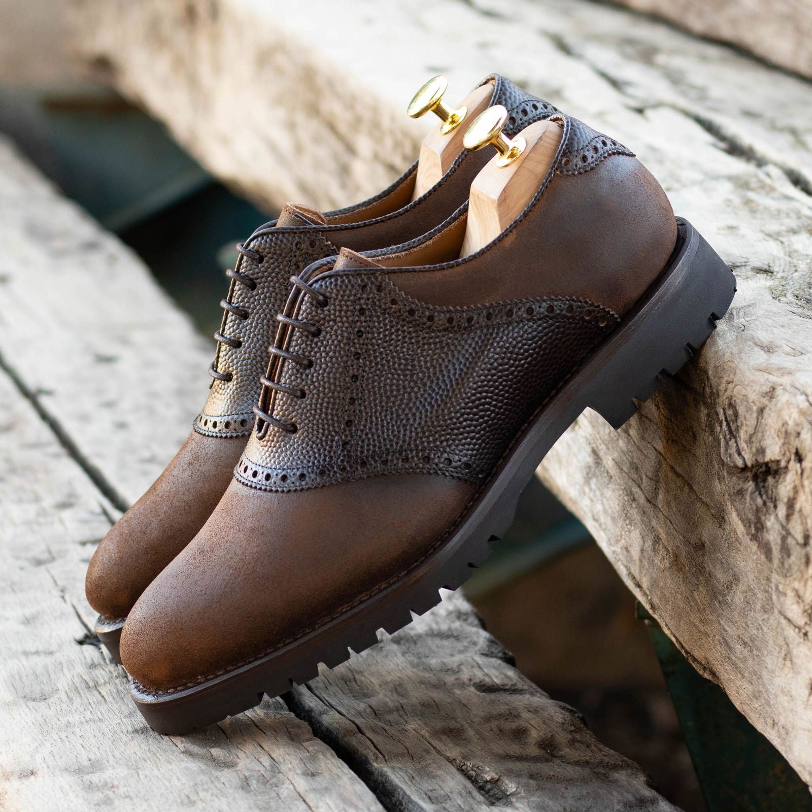 saddle brown dress shoes Men's Leather Goodyear Welt Wide Plus Size Dark Bro – MERRIMIUM Trouser Inseam:W42 L32 The 312 – Featuring Provider:GigaCloud Alice and Olivia black/off