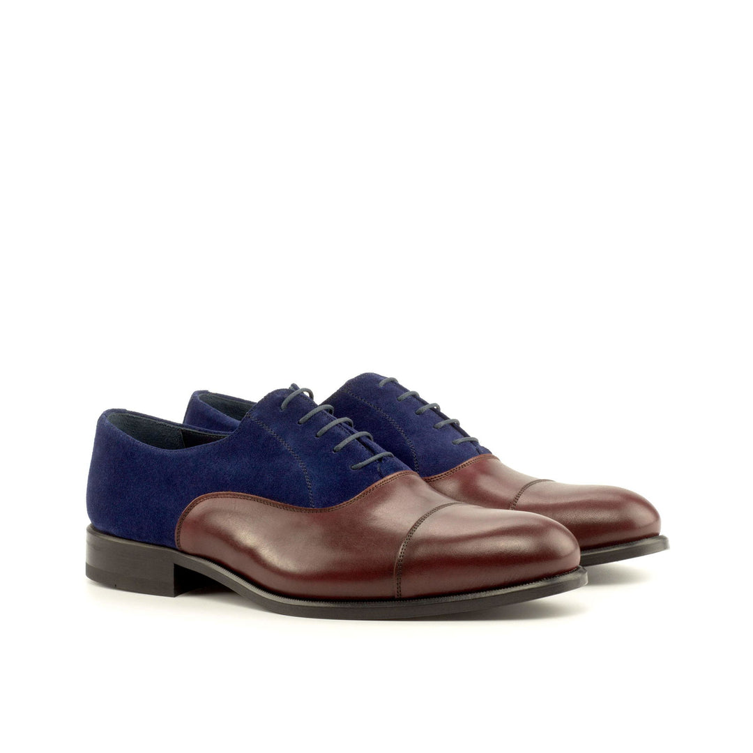 Oxford-Suede, Painted Calf, Blue, Burgundy 3-MERRIMIUM
