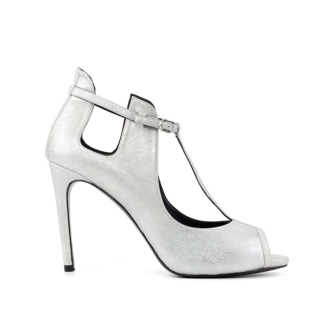 Women's Barcelona Leather High Heels Wide Plus Size 5880 3 MERRIMIUM