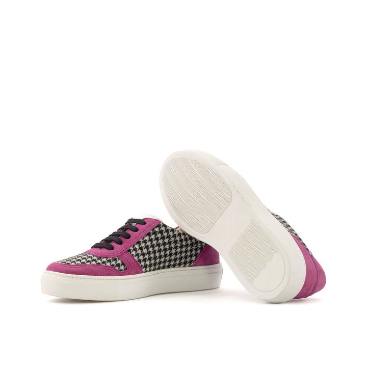 Women's Leather Trainers Black Violet 5902 2 MERRIMIUM