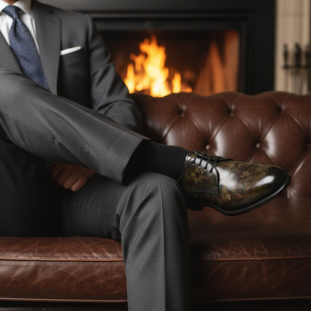 Men's Robin Cezanne Derby Patina Goodyear welt Shoes Limited Edition