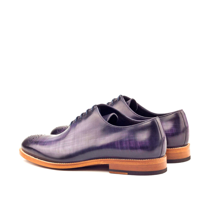 Men's Wholecut Shoes Patina Leather Wide Plus Size Violet 2772 4 MERRIMIUM