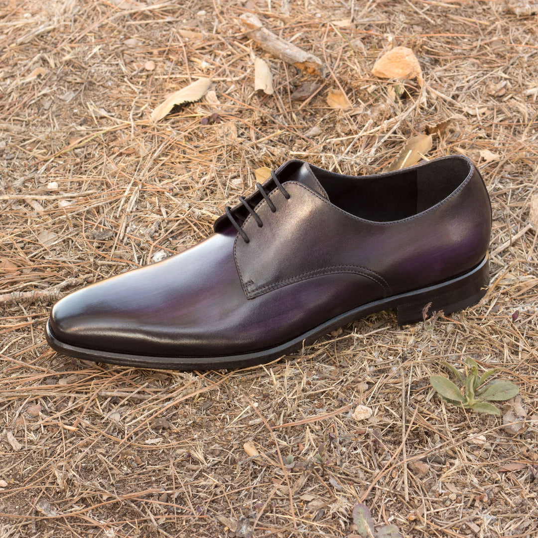 Men's Derby Shoes Patina Leather Wide Plus Size Violet 2432 1 MERRIMIUM