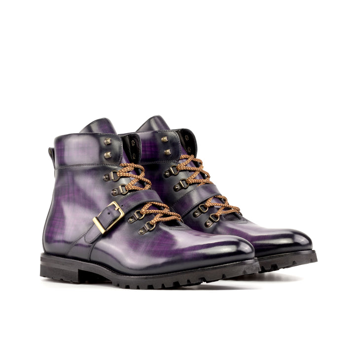 Men's Hiking Boots Patina Wide Plus Size Violet 5213 3 MERRIMIUM