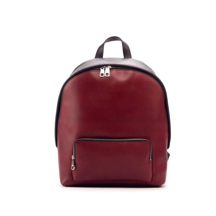 Backpack Bag Leather Black Red 3067 3- MERRIMIUM