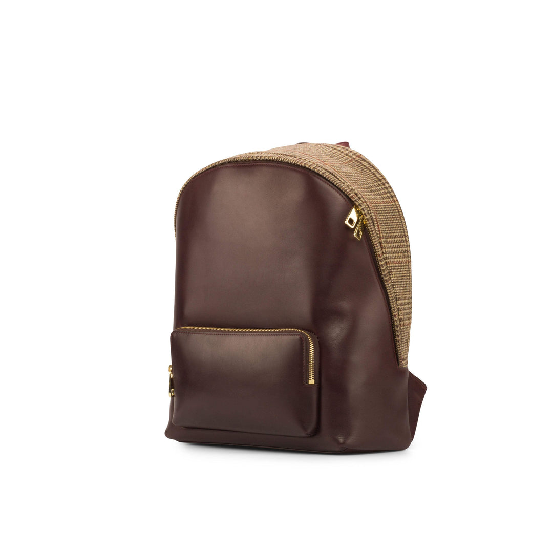 Backpack Bag Leather Brown Dark Brown 3797 3- MERRIMIUM