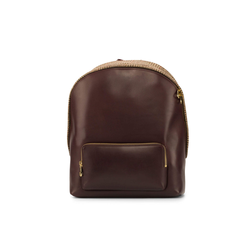 Backpack Bag Leather Brown Dark Brown 3797 2- MERRIMIUM