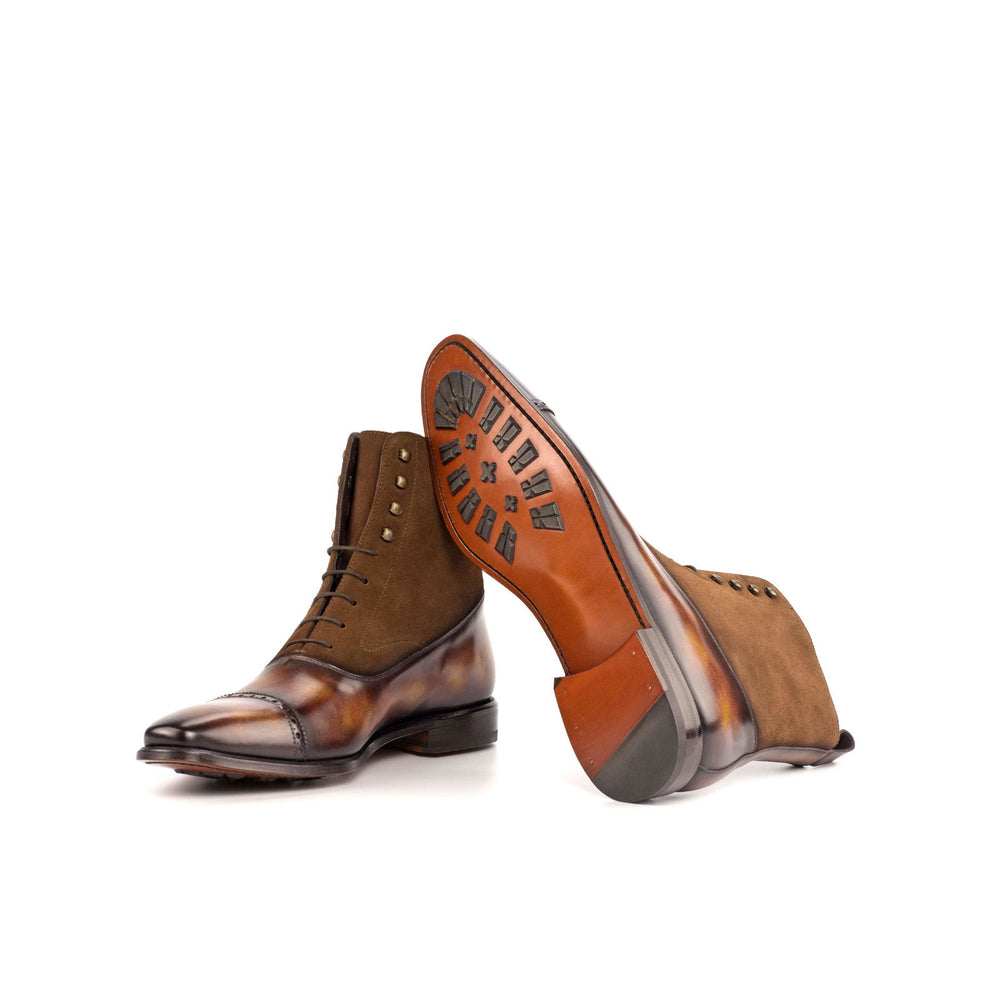 Balmoral Boot-Patina, Lux Suede, Burgundy, Brown 2-MERRIMIUM-WS