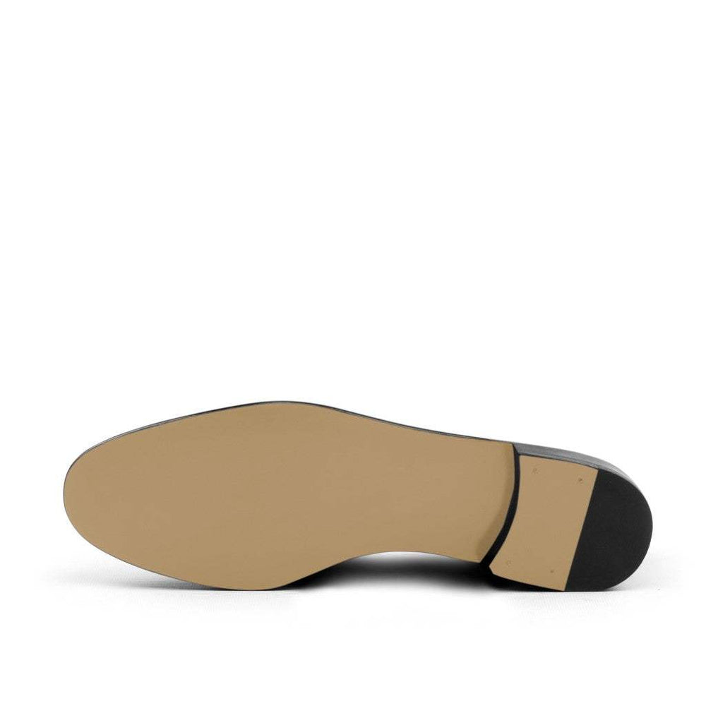 Belgian Slipper-Suede, Calf Leather, White, Brown 2-MERRIMIUM-WS