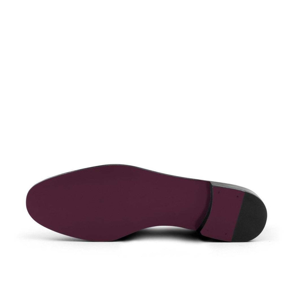 Belgian Slipper-Velvet, Calf Leather, Black 2-MERRIMIUM-wholesale