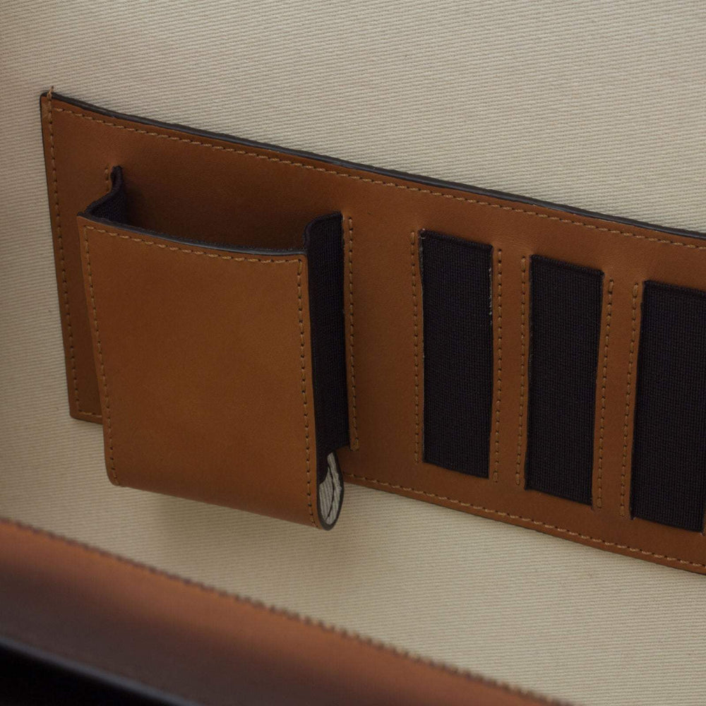 Briefcase Leather Brown 2923 2- MERRIMIUM
