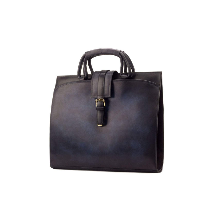 Briefcase Leather Burgundy Grey 2943 4- MERRIMIUM