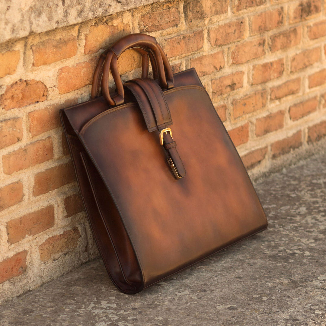 Briefcase Leather Brown 2923 1 MERRIMIUM