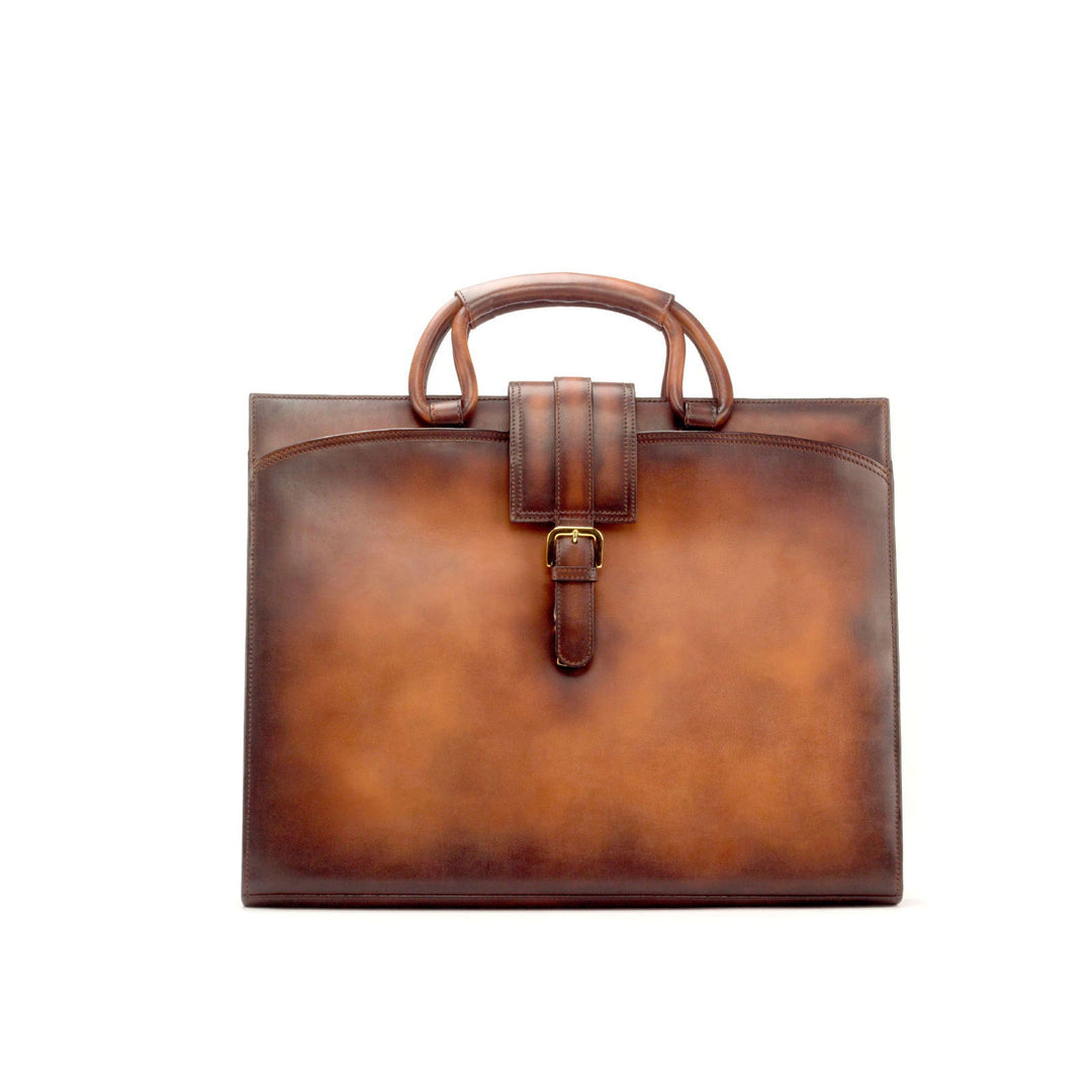 Briefcase Leather Brown 2923 3 MERRIMIUM