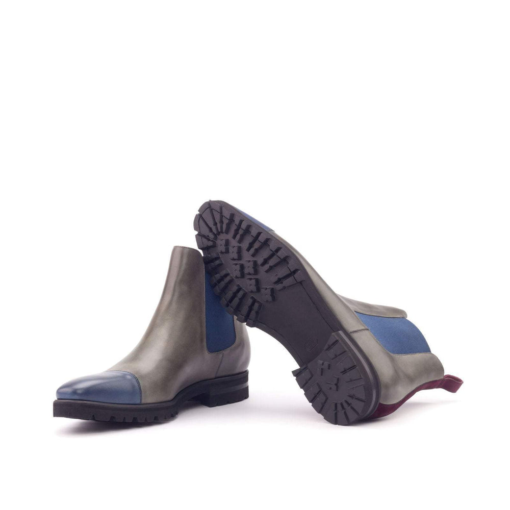 Chelsea Boot Classic-Kid Suede, Painted Calf, Burgundy, Blue, Grey 2-MERRIMIUM-wholesale