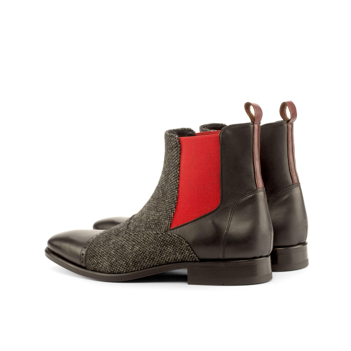 Chelsea Multi Boot-Painted Calf, Box Calf, Sartorial, Red, Black 4-MERRIMIUM