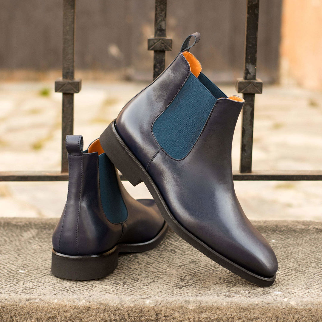 Chelsea Boot Classic-Box Calf, Blue MERRIMIUM Chelsea Boot Classic-Box Calf, Blue MERRIMIUM