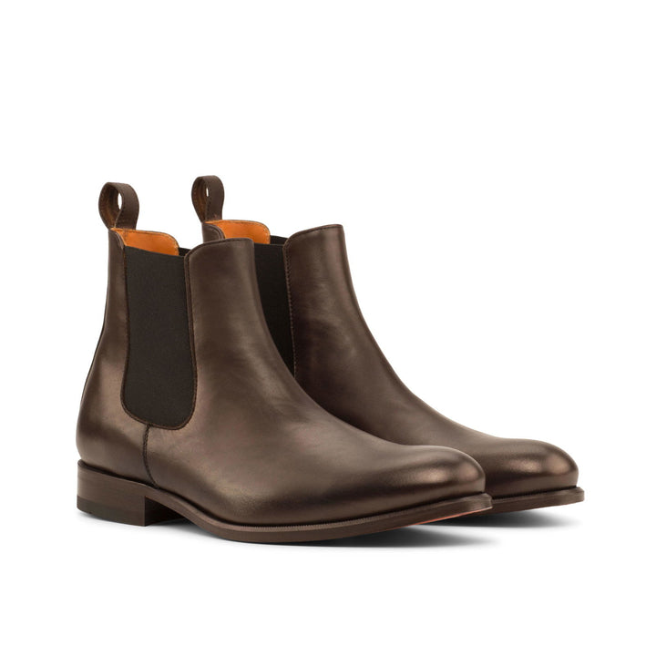 Chelsea Boot Classic-Painted Calf, Dark Brown 3-MERRIMIUM