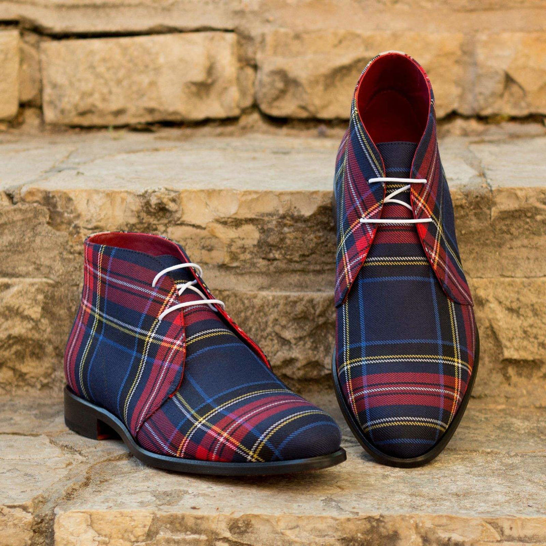 Chukka-Kid Suede, Sartorial, White, Blue 1-MERRIMIUM-WS
