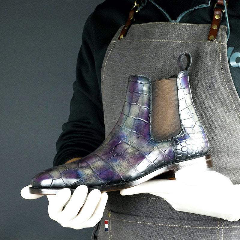 Croc Alexandria Patina Chelsea Goodyear Welt Boot Limited Edition-Wholesale - MERRIMIUM