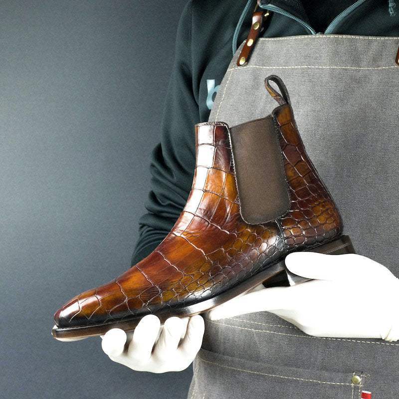 Croc Nairobi Patina Chelsea Goodyear Welt Boot Limited Edition-Wholesale - MERRIMIUM