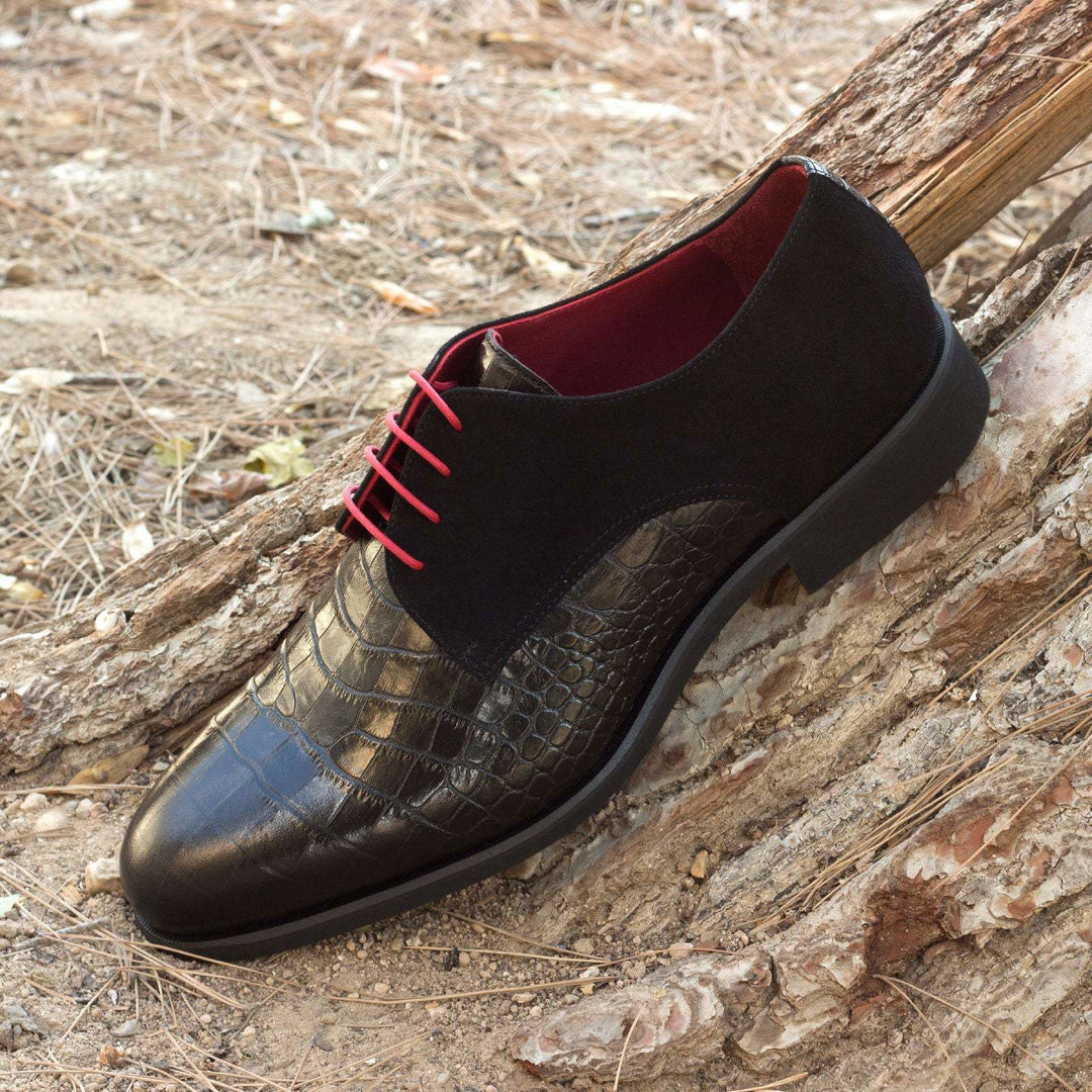 Derby-Kid Suede, Painted Croco, Black 1-MERRIMIUM--GID-1368-2399-wholesale