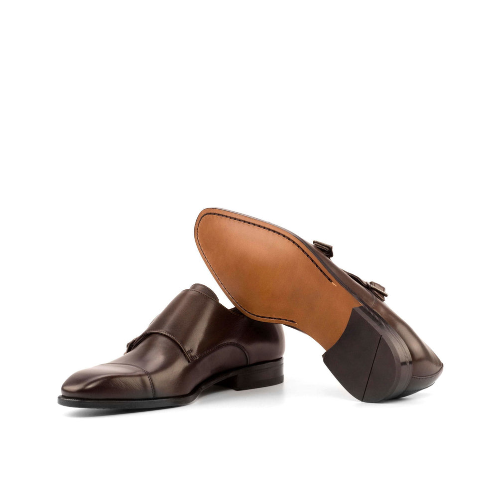 Double Monk-Painted Calf, Dark Brown 2-MERRIMIUM