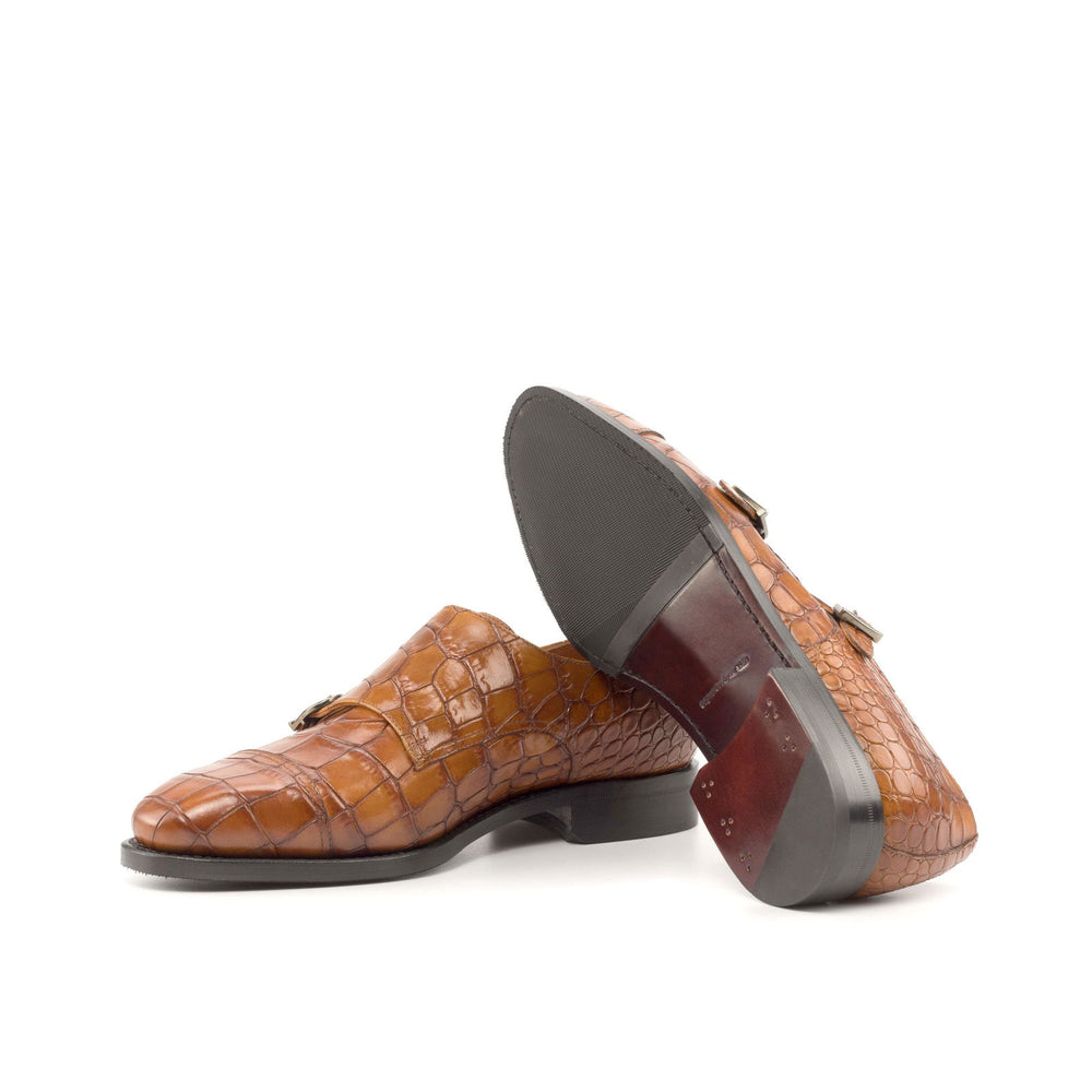 Double Monk-Painted Croco, Brown 2-MERRIMIUM-WS
